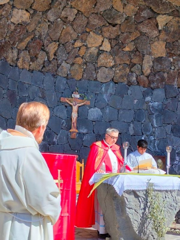 Celebrazione della domenica delle Palme , commende San Michele Arcangelo e Fenix del balivato di Catania. Minister Templi padre Alessandro Roncisvalle